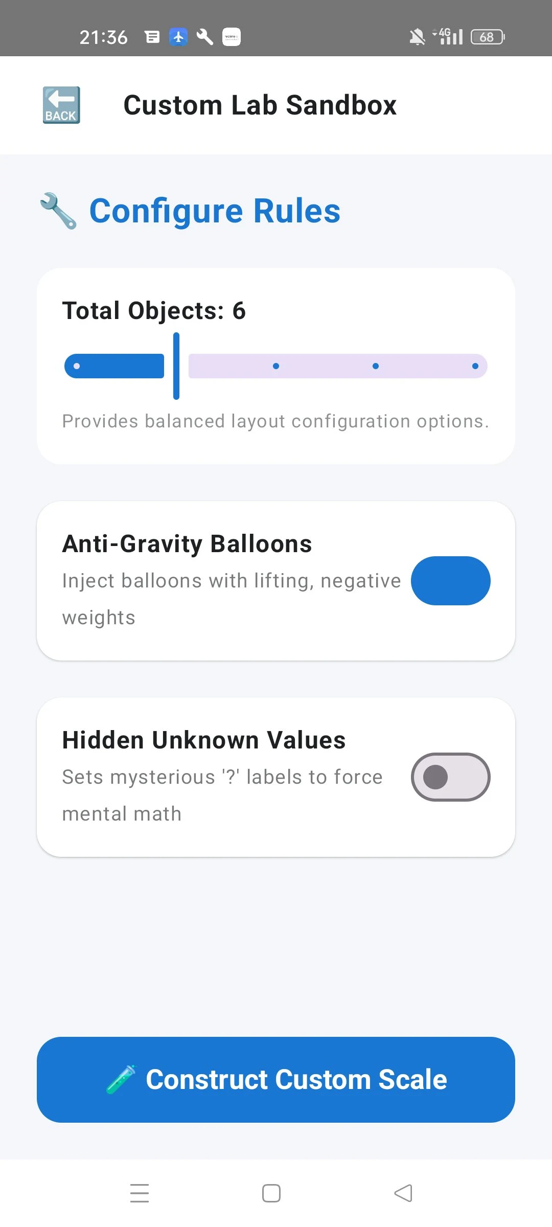BalanceLab: Weight Logic Game screenshot
